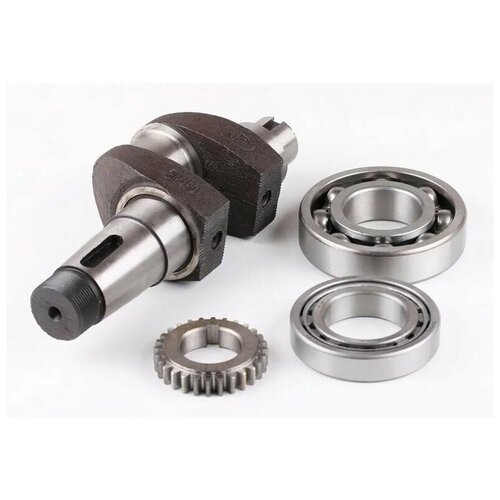 Коленвал в сборе (подшипники, шестерня) 12mm 190N (10 л.с. дизель)