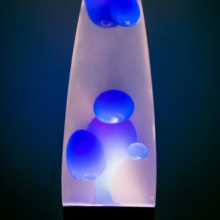 Лава-лампа Голубые капли воск, Е14 h-41см