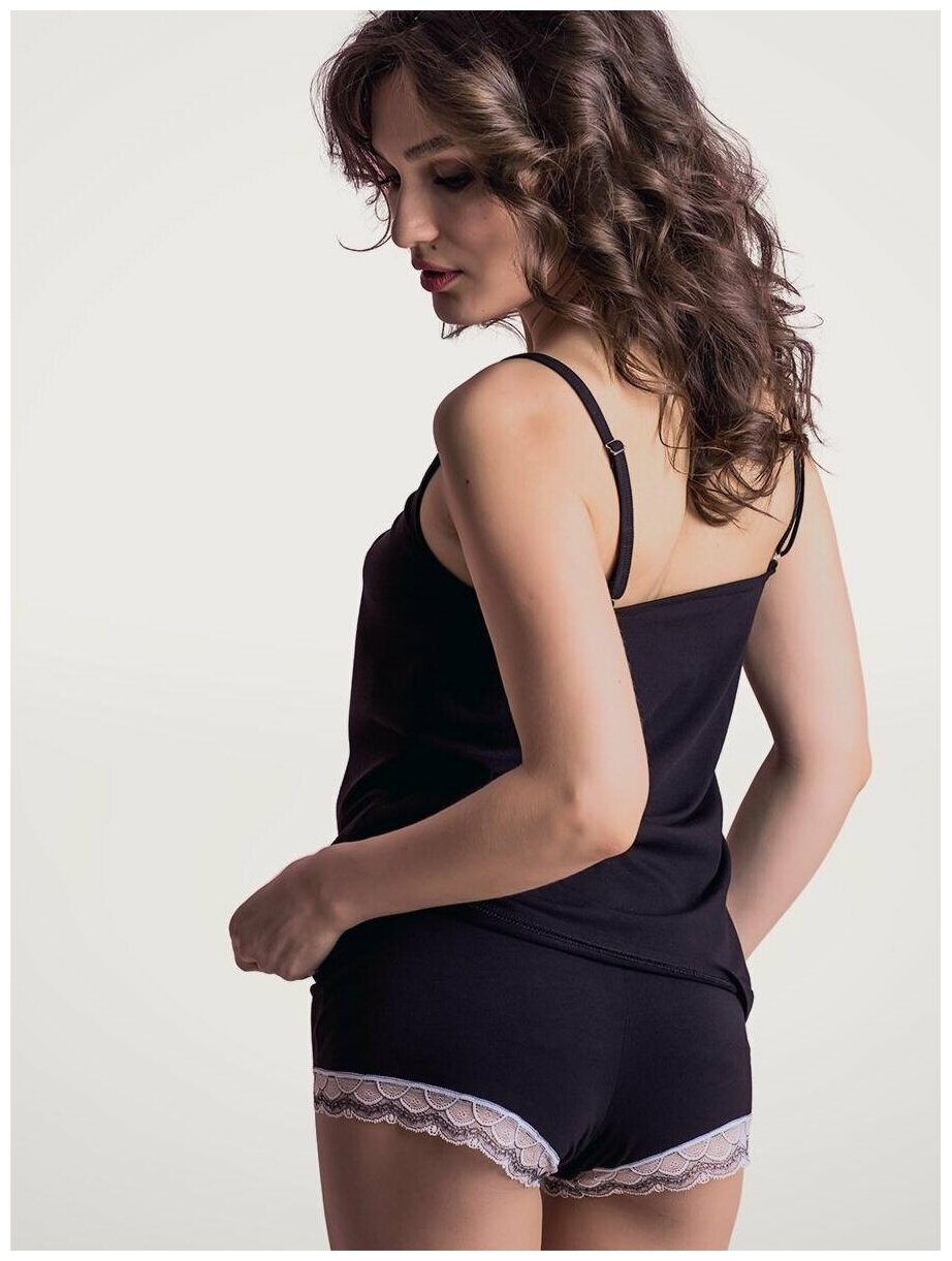 Пижама с шортами сексуальная Mon Plaisir, арт.10842803, черный, размер 44 - фотография № 3