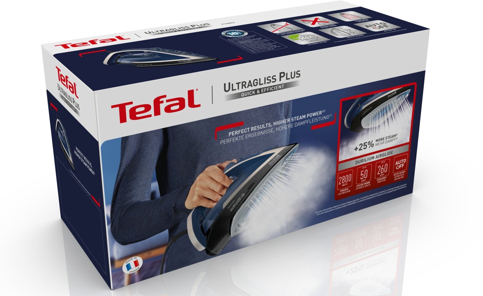 Утюг Tefal FV6824E0, 2800Вт, темно-синий [1830008240] - фото №15