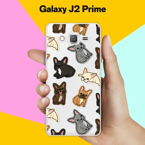 Силиконовый чехол на Samsung Galaxy J2 Prime Французы / для Самсунг Галакси Джей 2 Прайм силиконовый чехол на samsung galaxy j2 prime таксы для самсунг галакси джей 2 прайм