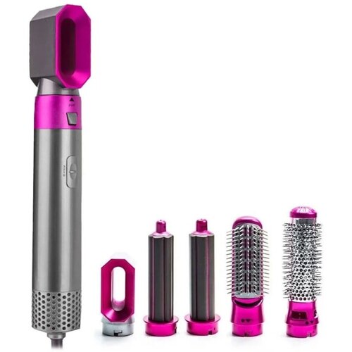 Стайлер фен HUD CS300 5 в 1 Hot Air Styler Цвет Пурпурный-серебристый 99000₽