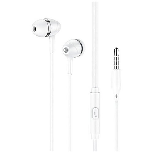 Наушники внутриканальные HOCO M76 Maya Jack 35мм 12 м цвет белый 26200₽