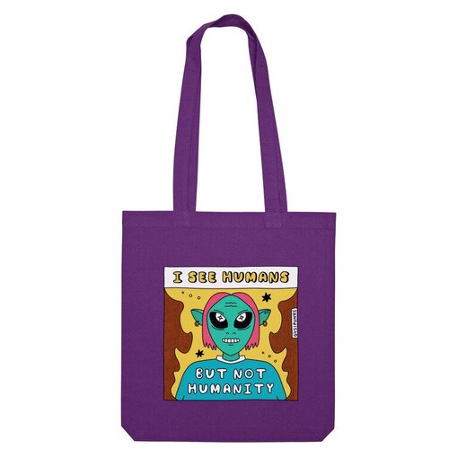 фото Сумка шоппер us basic, фиолетовый