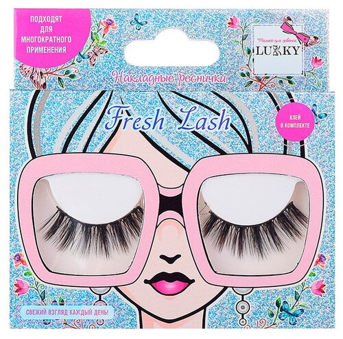 Реснички накладные BAMBI EYES, клей в комплекте LUKKY Fresh Lash Т21764