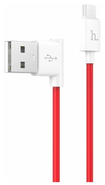 Кабель Micro USB, UPM10 L Shape Charging Cable, красный