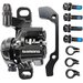 Тормоз дисковый (калипер) механический, Shimano BR-M375, с адаптером, болтами и колодками, R160/F180, черный