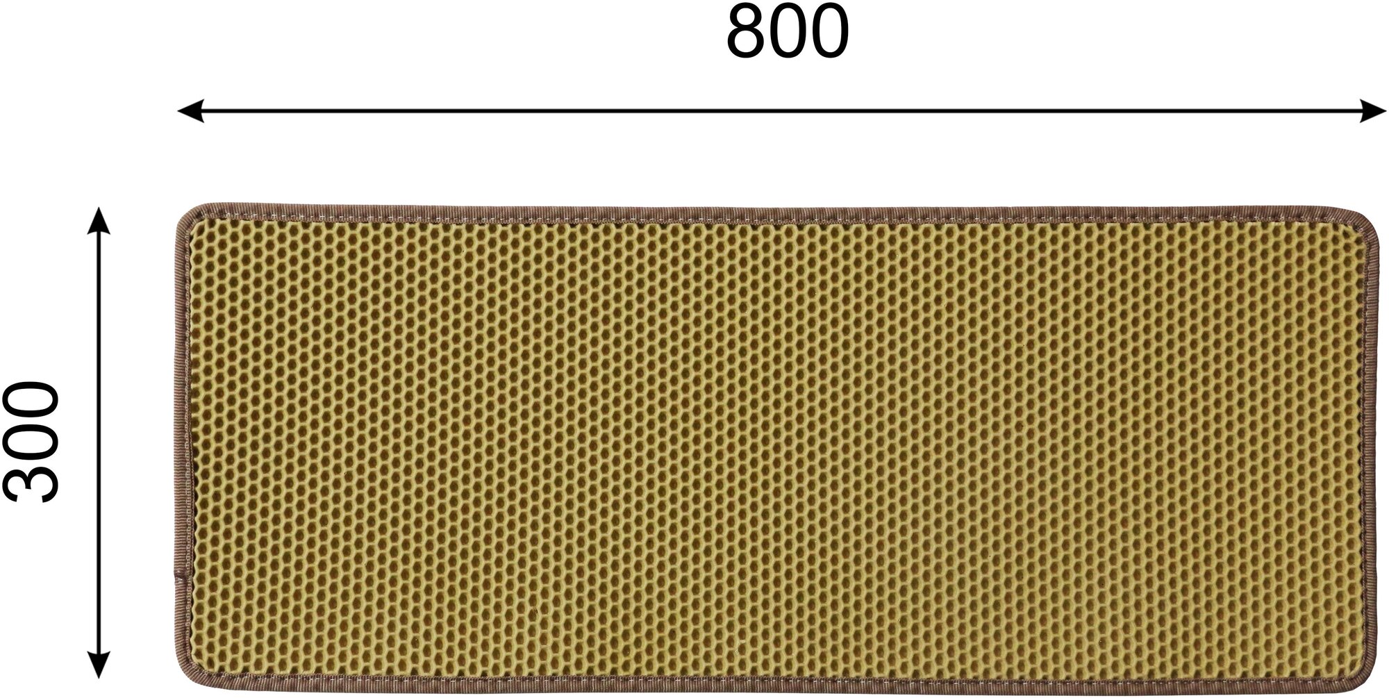 Коврики из EVA материала соты бежевый 80*30см