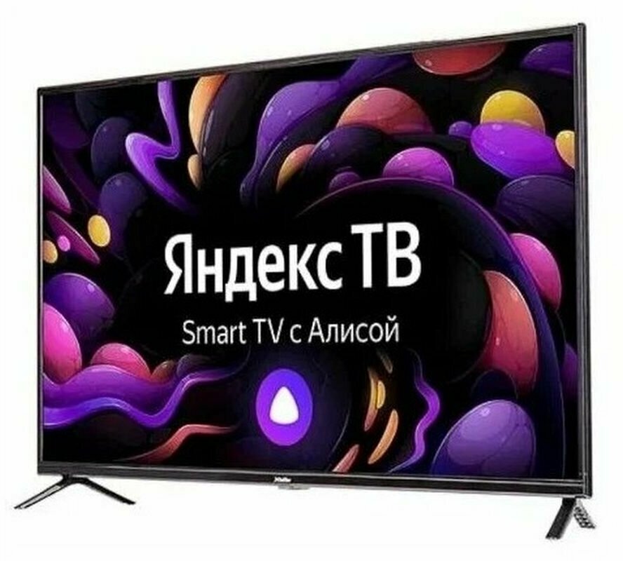 Телевизор Doffler 43KUS65 43 дюйма, 4K UHD, Smart TV Yandex, Bluetooth, Wi-Fi, голосовое управление, черный