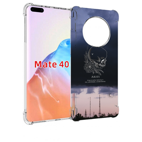 Чехол MyPads знак-зодиака-овен-4 для Huawei Mate 40 / Mate 40E задняя-панель-накладка-бампер