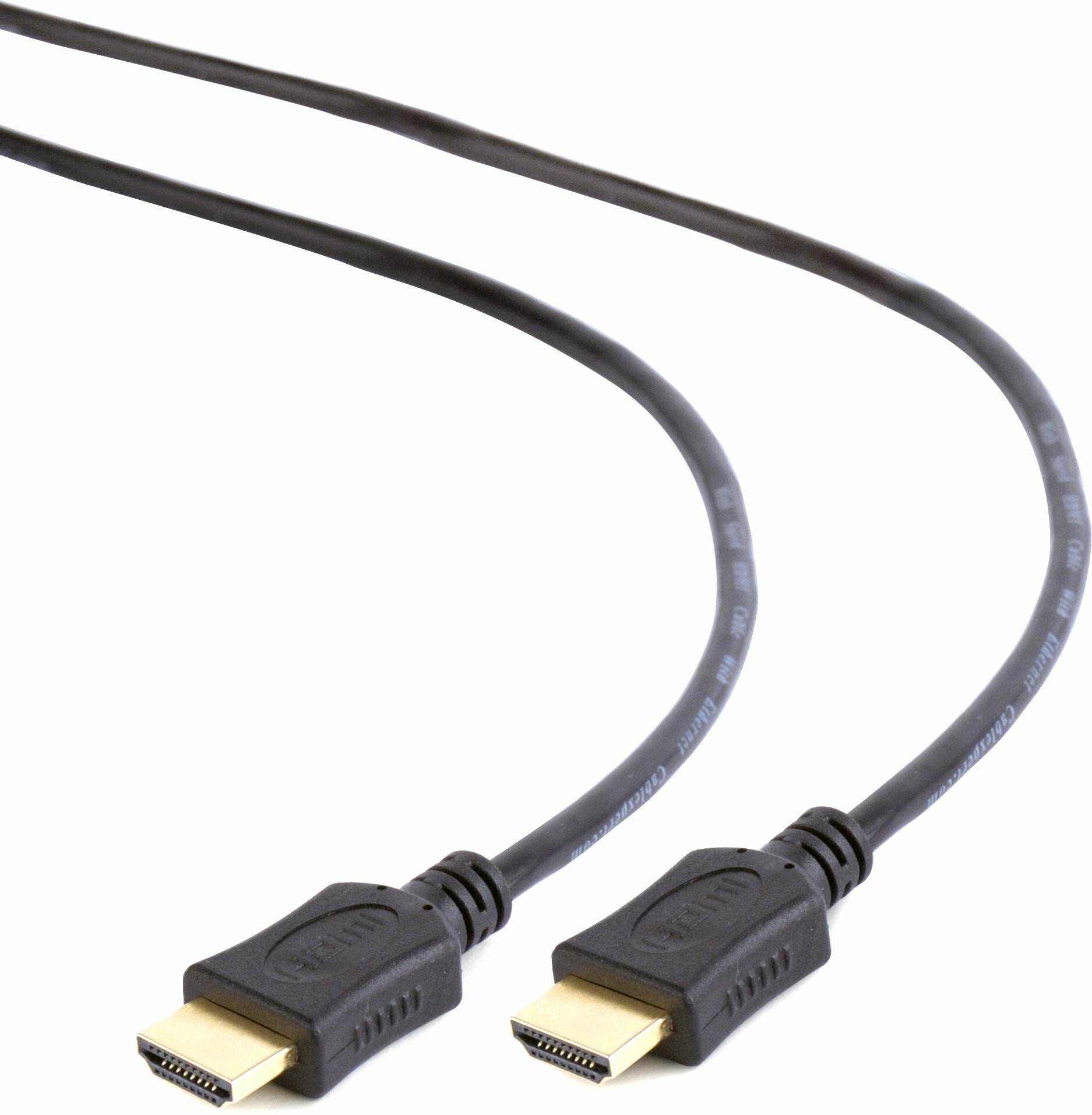Кабель HDMI 1.0м Gembird v1.4 серия Light черный позолоченные разъемы CC-HDMI4L-1M - фото №14