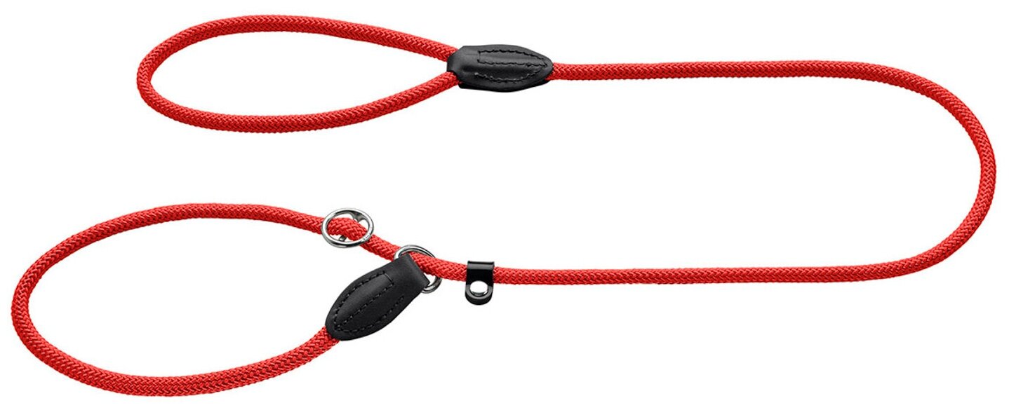 Ринговка для собак Hunter Freestyle нейлоновая стропа красная 8 мм 120 см (1 шт)