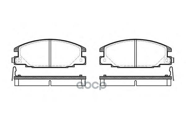 Колодки Торм. пер. Opel Campo 2,2-2,5 92-> , Frontera 2,0/2,4 92-> , Isuzu Trooper 2,2/2,8Td 87-91 , Campo 2,0/2,5D 83-91 Remsa а.