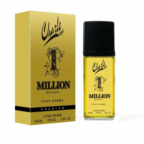 Лосьон после бритья Charle style 1 million dollars, по мотивам One million, Paco Rabanne, 100 мл paco rabanne дезодорант стик 1 million 75 мл 75 г