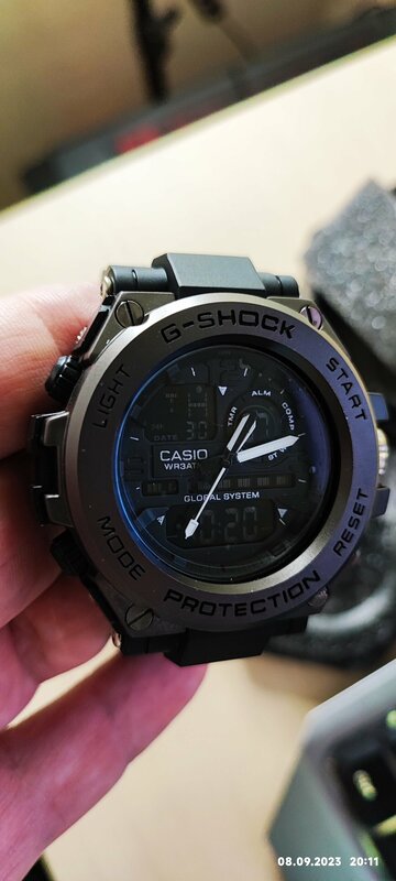 Наручные часы SKA Наручные часы CASIO MP-MGSA5-23 (TT) / Водонепроницаемые / Ударостойкие / Кварцевые-Электронные / Подсветка дисплея / Black