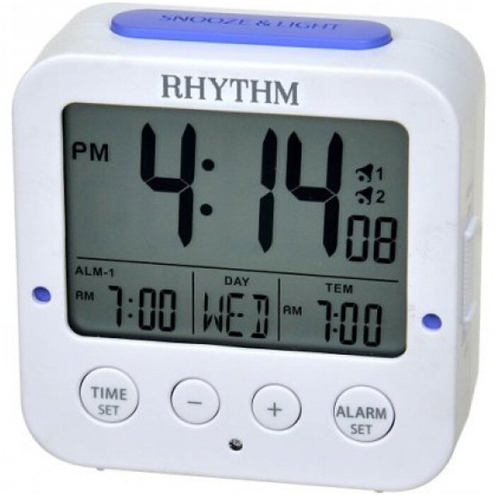 Rhythm Настольные электронные часы-будильник RHYTHM LCT082NR03
