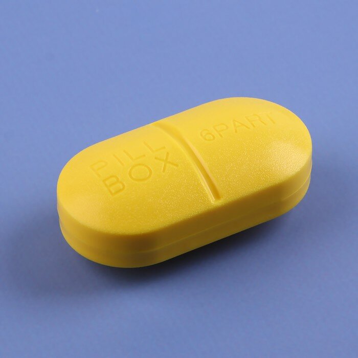 Таблетница «Pill Box», 6 секций, цвет микс - фотография № 8