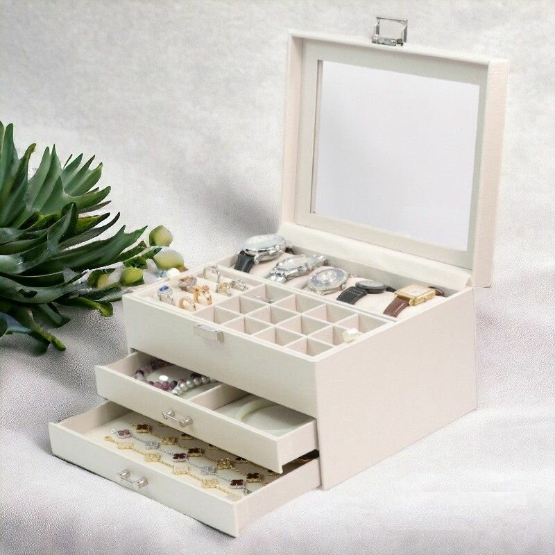 фото Большая шкатулка дляхранения часов и ювелирных украшений, 5 часов