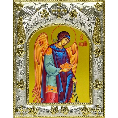архангел иегудиил икона в резной деревянной рамке Икона Иегудиил Архангел