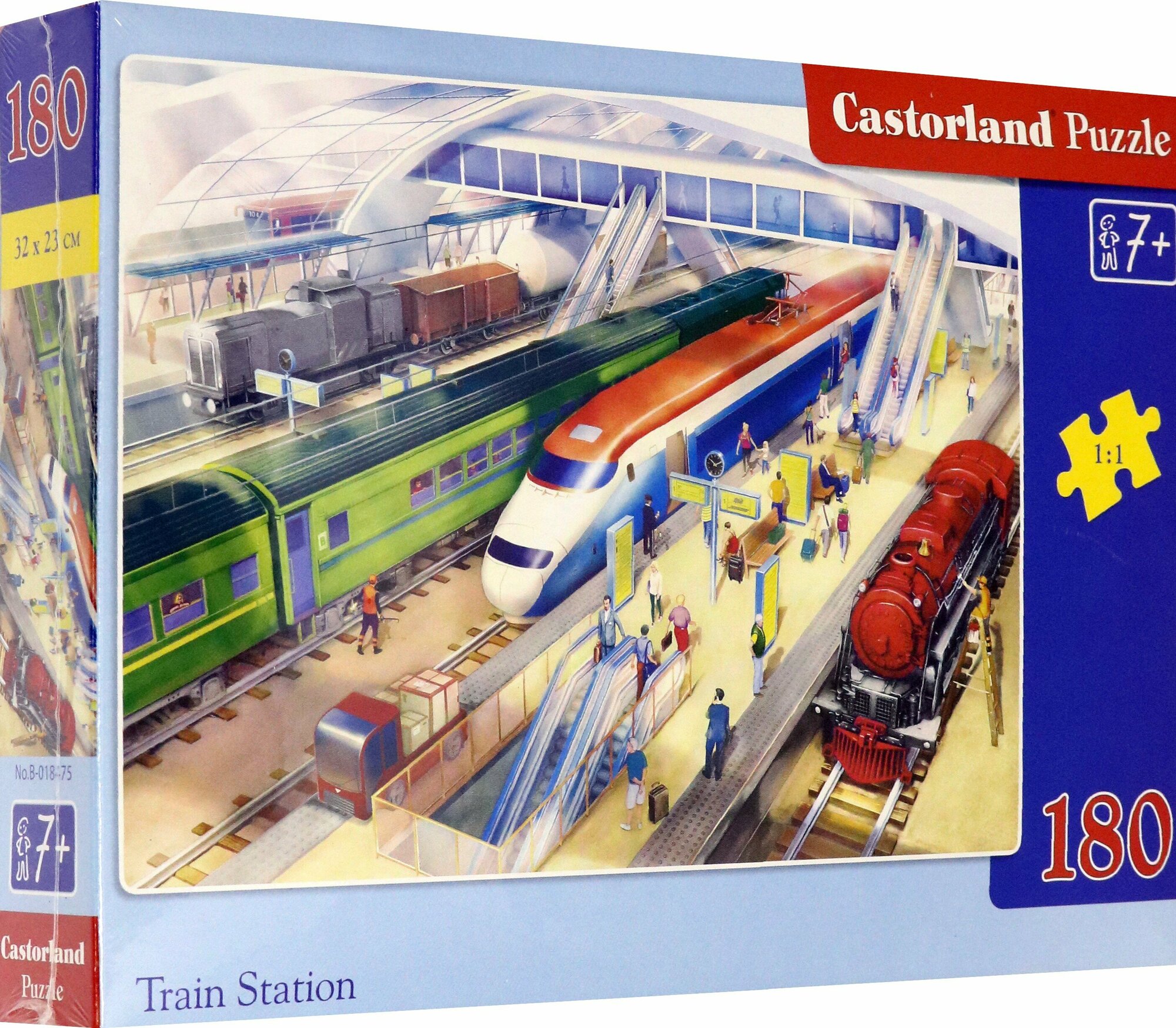 Puzzle-180. Железнодорожный вокзал Castorland - фото №5