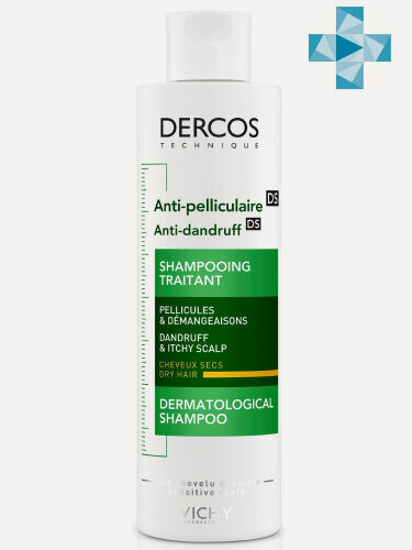 Изображение товара Шампунь-уход против перхоти Vichy Dercos питательный, для сухих волос, 200 мл