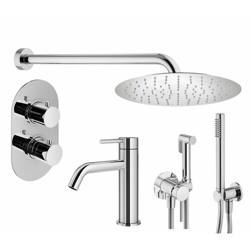 Комплект смесителей для душа Plumberia Selection KITZXOT18CR53, Хром