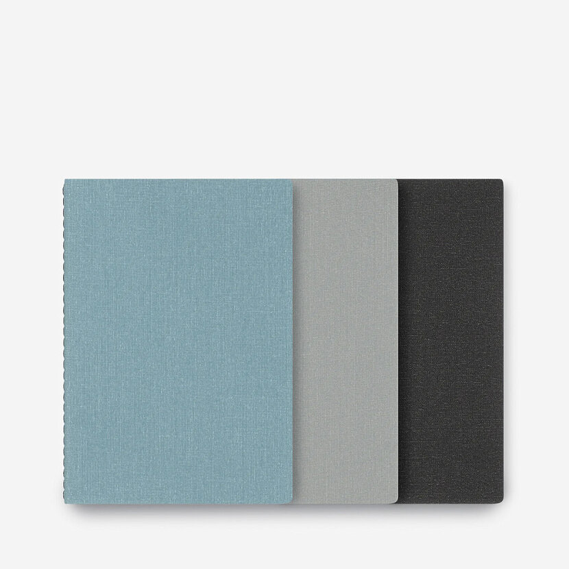 Mini Linen Jotter Dove Gray Блокнот — фото 1