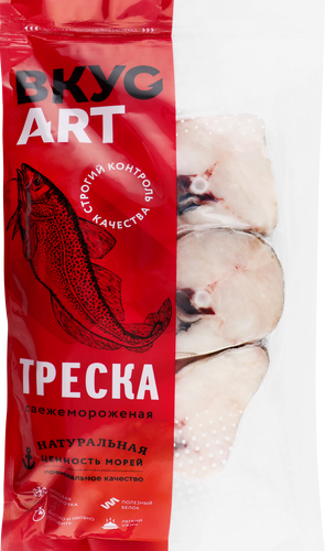 Треска замороженная вкусарт стейк, 500г