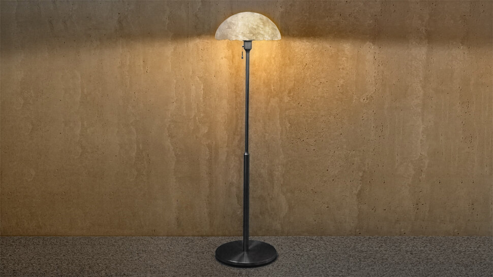 фото Каменная напольный светильник Sheerdecor Crag 880428183 из белого натурального камня оникса