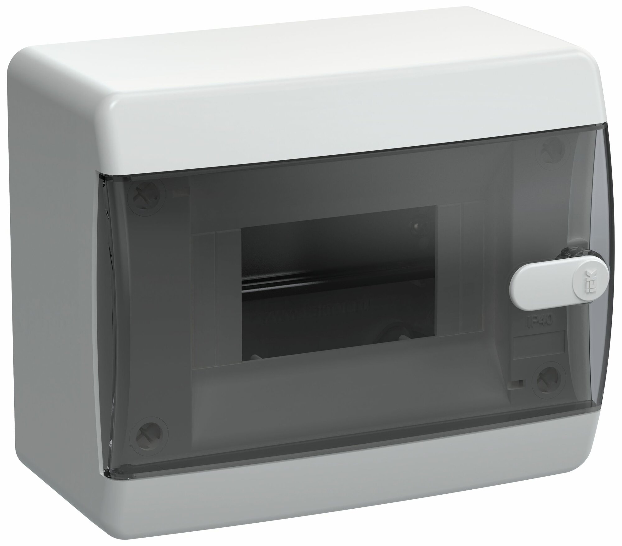 UNION Compact Корпус пластиковый ЩРН-П-6 IP41 черная прозрачная дверь IEK