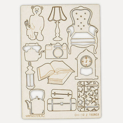 Изображение товара Mr.Painter CHI-10-CL75 Чипборд 11.5 х 16.5 см Чердачок 150803 для скрапбукинга и декора