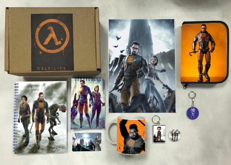 Бокс Half-Life, Халф Лайф №1, Товары с нашими рандомными картинками