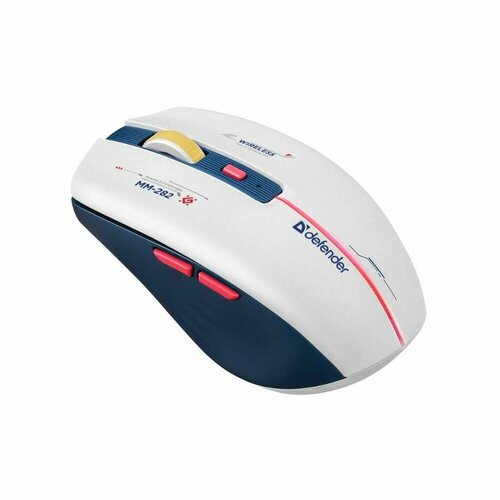 Мышь беспроводная Defender Dila MM-282 bluewhite USB 5 кнопок оптическая 1800dpi 52282 1255₽