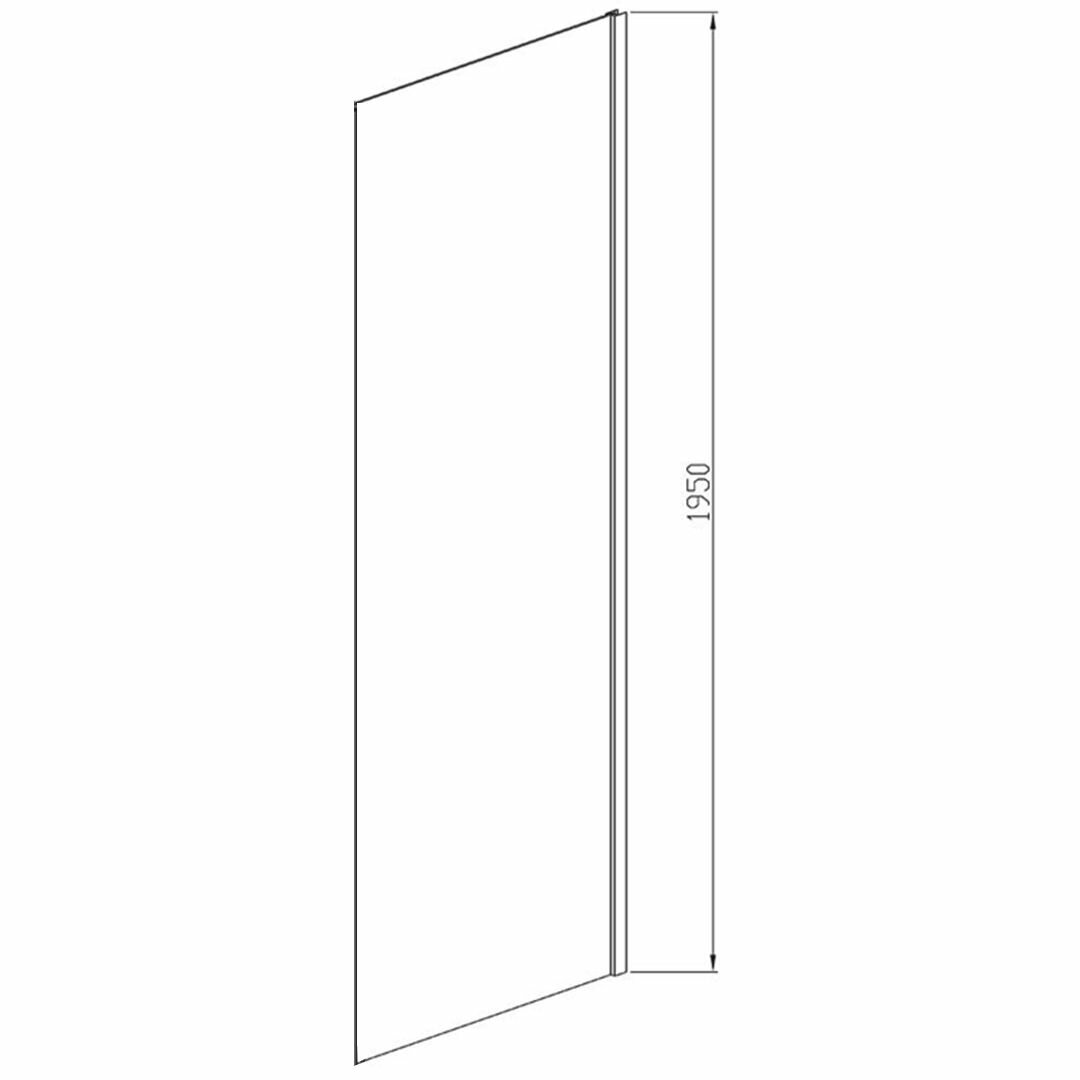 Боковая панель Vincea см хром, стекло прозрачное, VSG-3SO800CL - фото №2