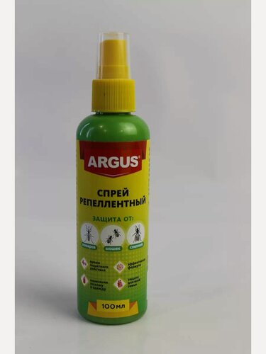 Изображение товара Лосьон-спрей ARGUS, репеллент, от комаров, с запахом жасмина 100 мл.