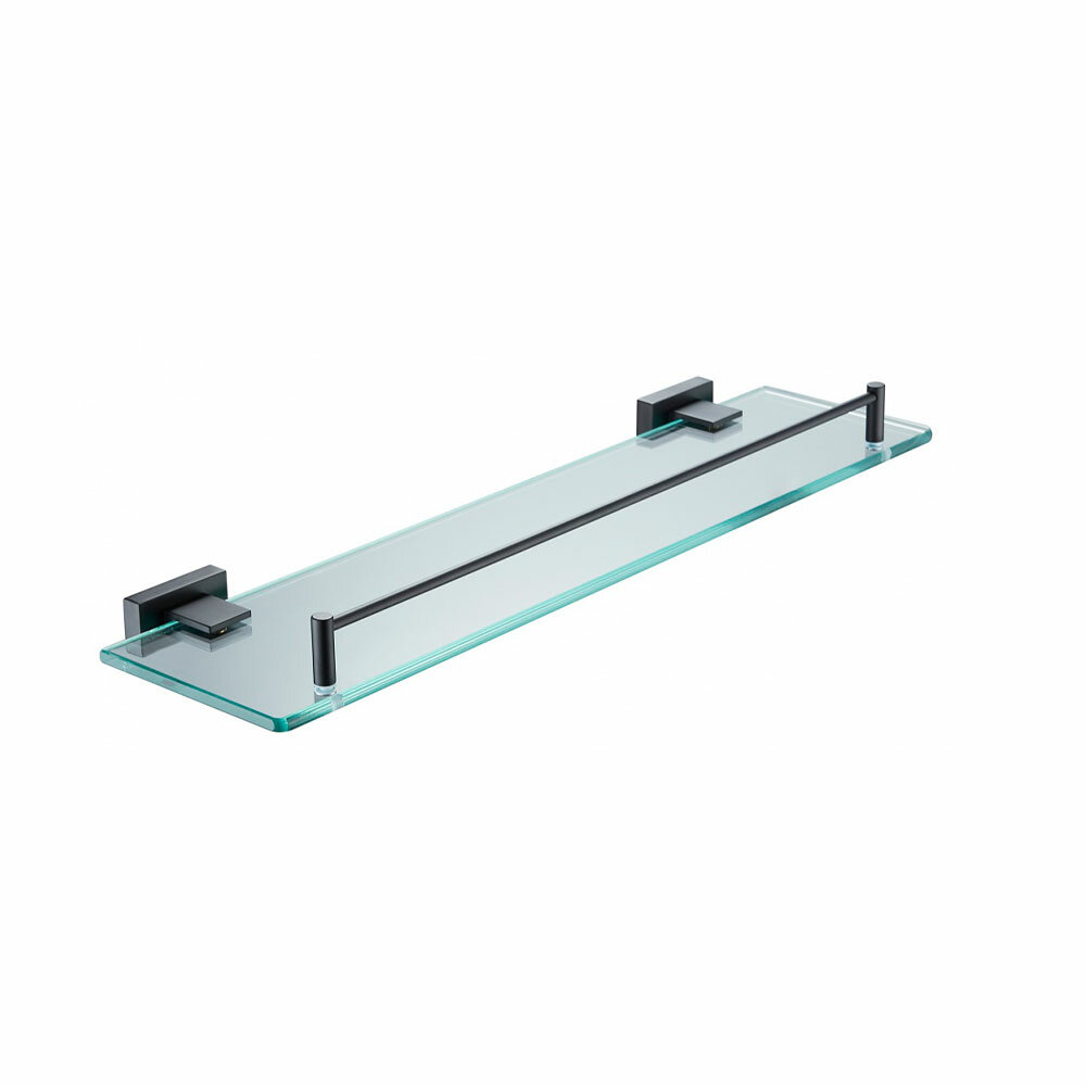 Полка для ванной Vieir V5021-C с квадратным держателем 1 уровень 50х35х135 см
