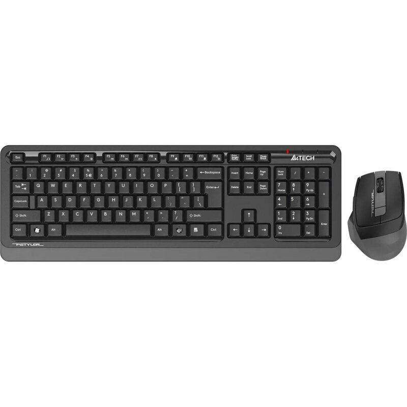 Набор клавиатура+мышь A4Tech Fstyler FG1035 GREY USB беспров. чер/сер, 2128202