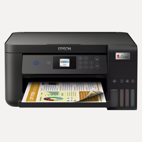 Изображение товара МФУ струйное Epson L4260 цветная печать, A4, 5760x1440 dpi, ч/б - 10.5 стр/мин (А4), USB Type-B, Wi-Fi, СНПЧ
