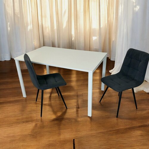 Изображение товара Стол письменный/ Практик, цвет столешницы Белый, 130*80 см. Ножки белые.