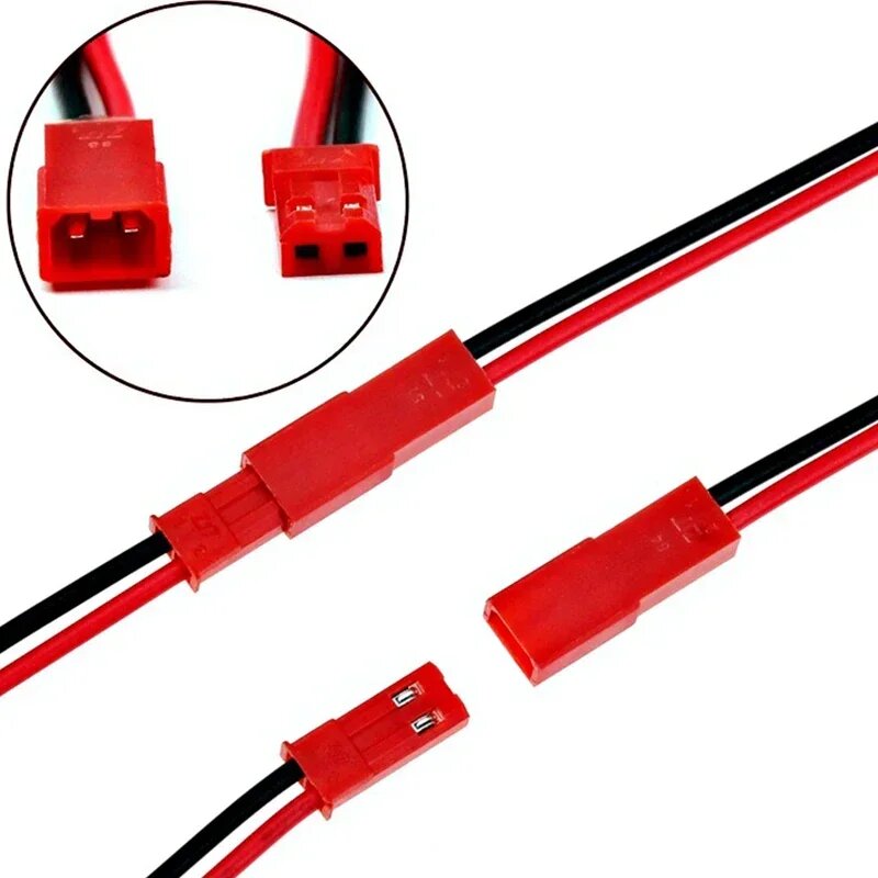 ELEABC Обжимные клеммы JST 2 контакта 10 см 20 шт, 20pcs 10CM