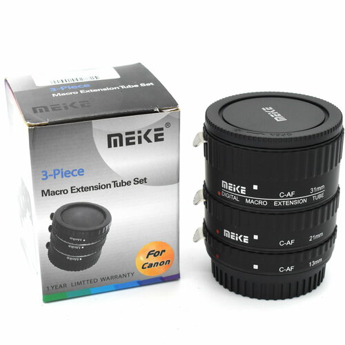 Макрокольца для Canon EOS, металлические, автофокус, комплект 13/21/31 мм
