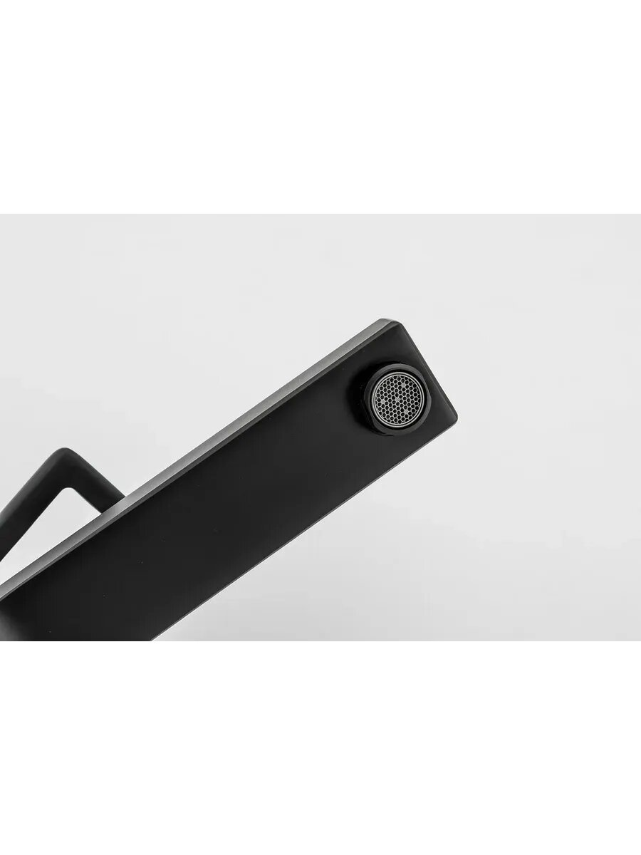 Смеситель Gappo, для раковины, черный, латунный, высокий излив — фото 1