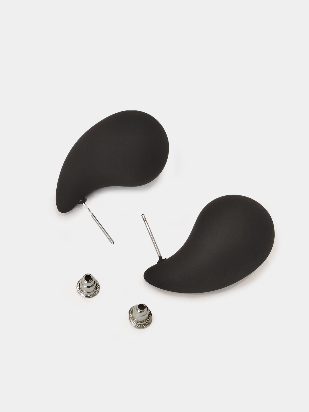 Комплект серег, черный — фото 1