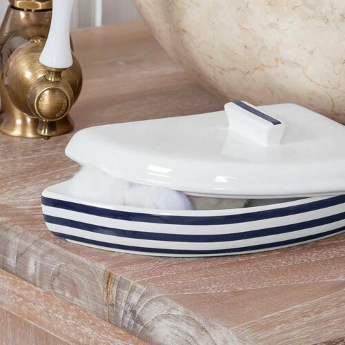 Шкатулка Maritime 123х6х15 см синий 1298₽