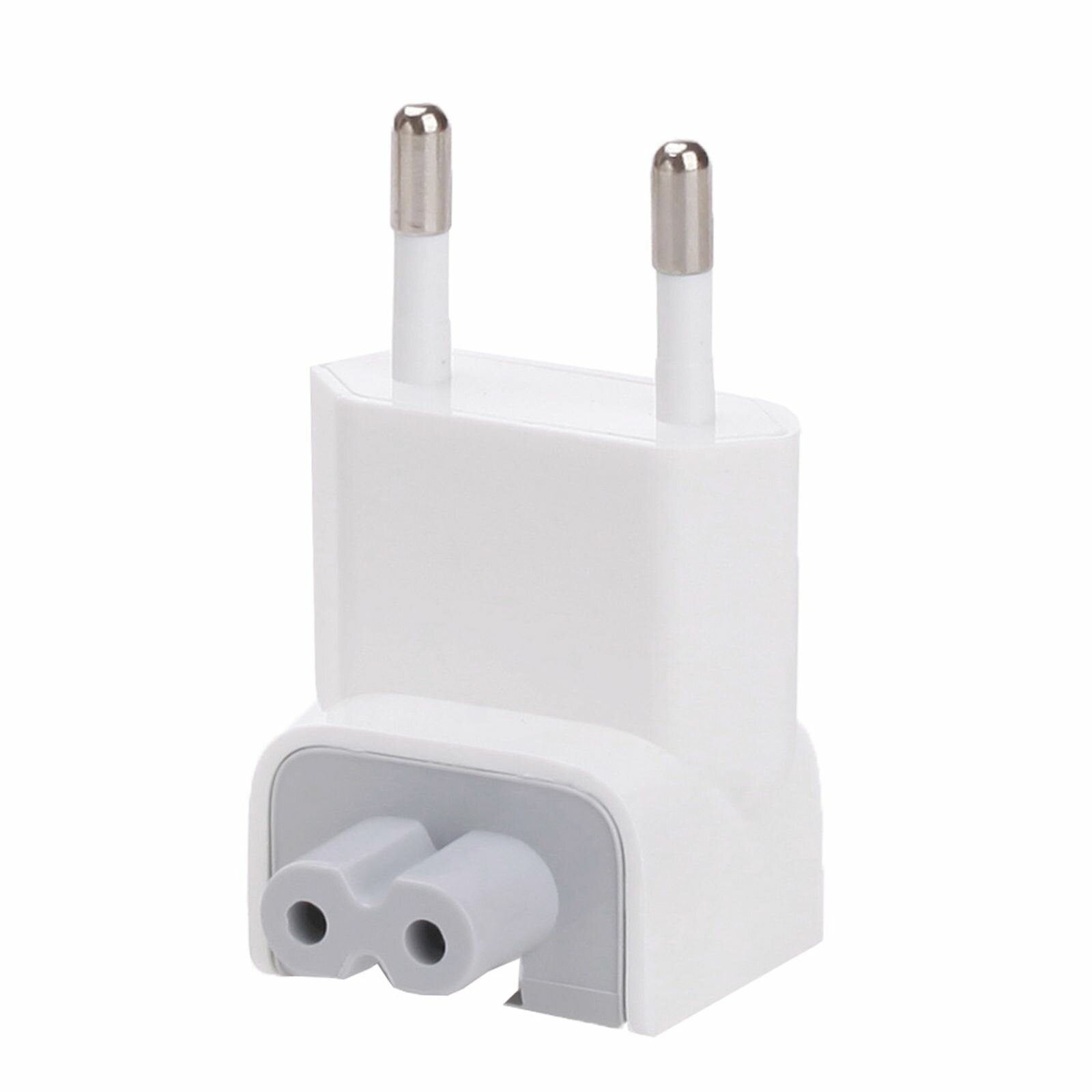 Адаптер питания, для зарядки Apple, EU, переходник, 2 pin, белый — фото 1