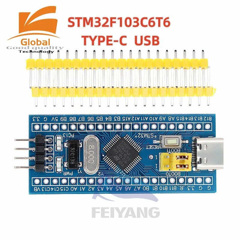 STM32F103C6T6 STM32F103C8T6 ARM Минимальный модуль платы разработки, STM32F103C6T6 Type-C — фото 1