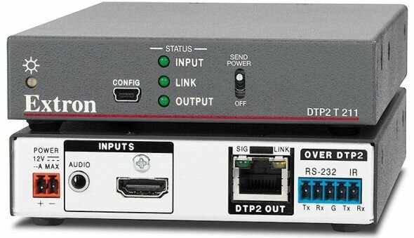 Extron DTP2 Передатчик с эмбедированием аудио для HDMI 4K/60