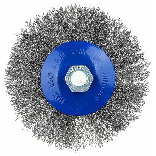 Рокот щетка металл для ушм диаметр 115ммм14 тарелка 299₽