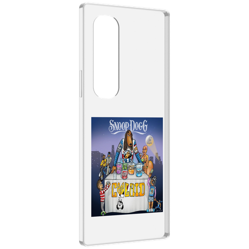 Чехол MyPads Snoop Dogg COOLAID для Samsung Galaxy Z Fold 4 (SM-F936) задняя-панель-накладка-бампер