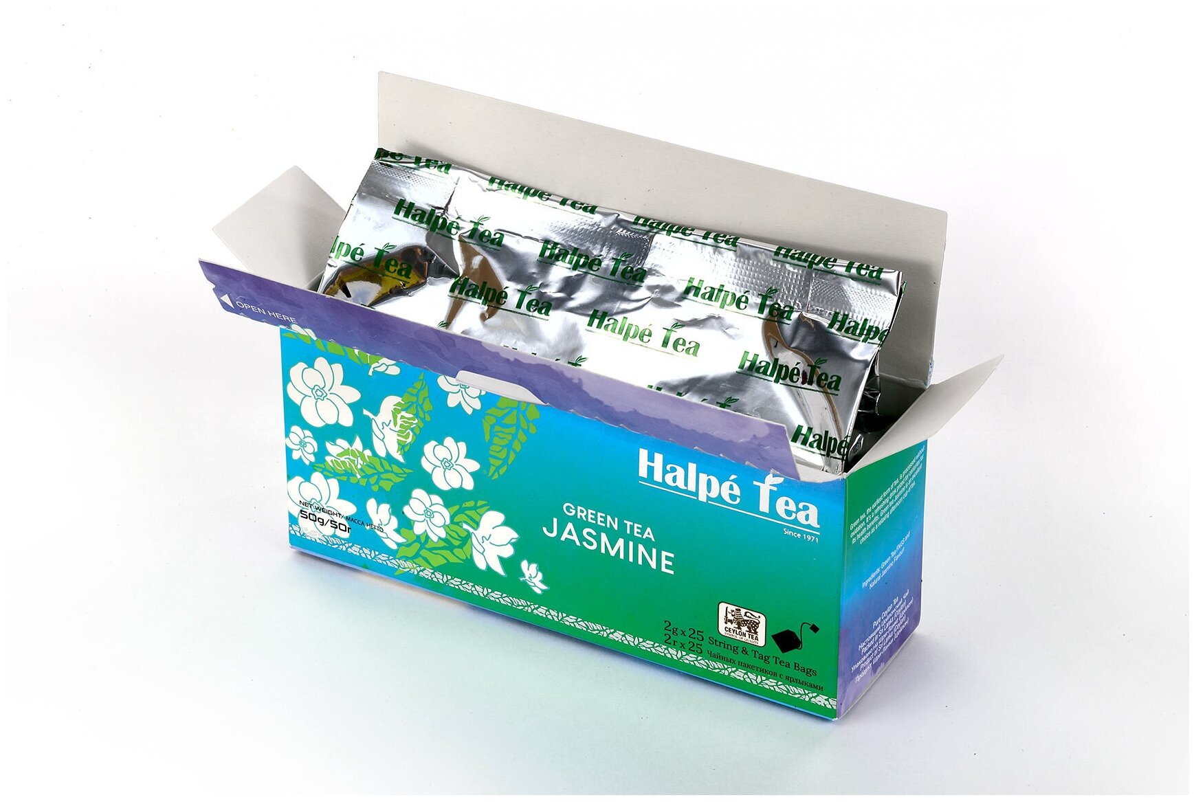 Чай зеленый в пакетиках Halpe Jasmine с жасмином, 25 шт - фотография № 3
